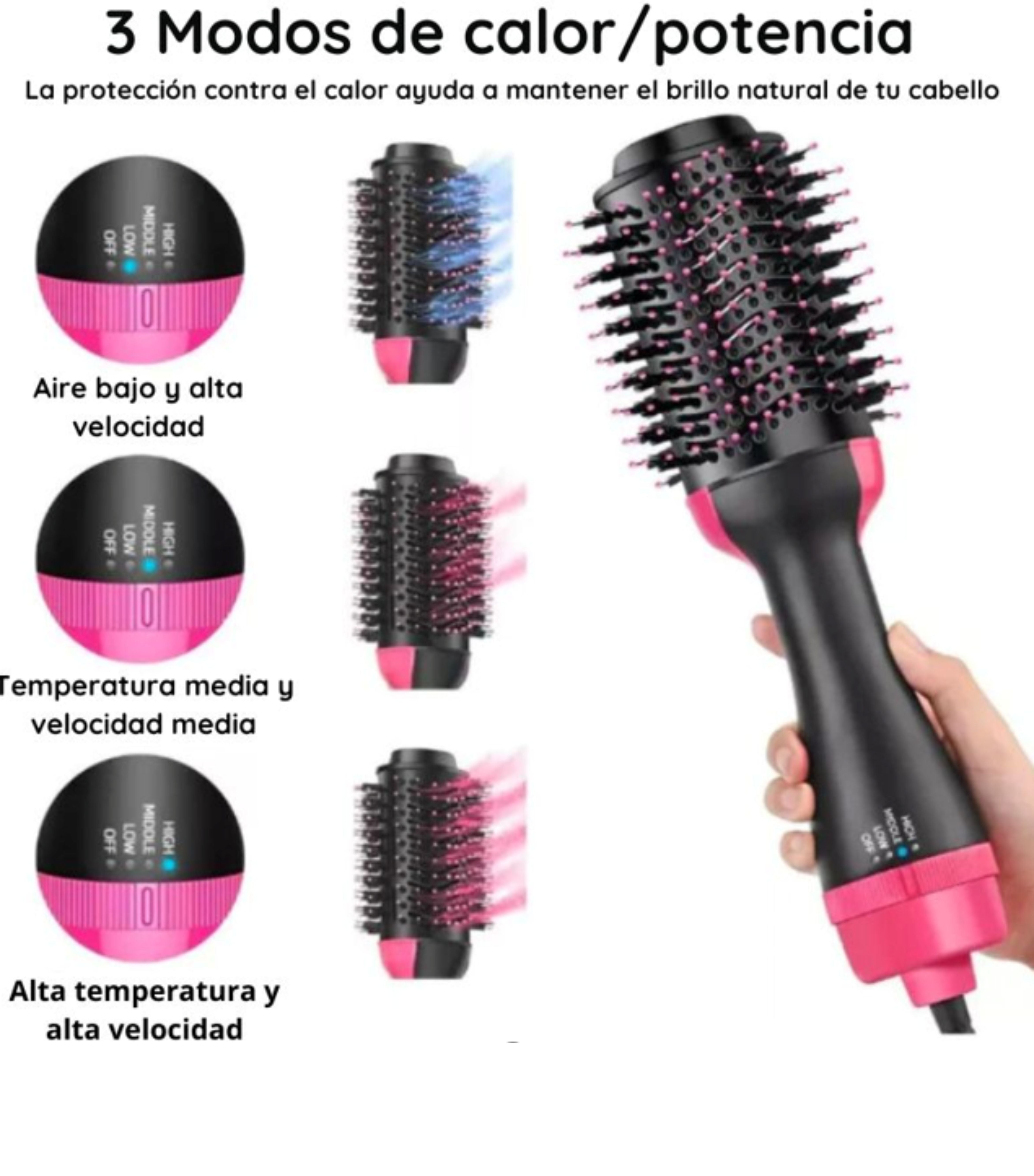 Cepillo secador y voluminizador