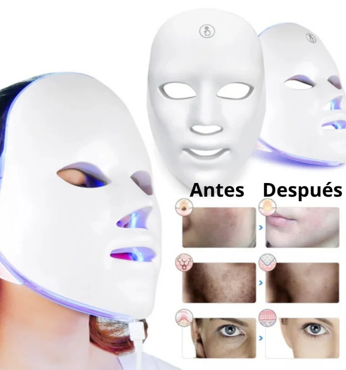 Máscara facial LED