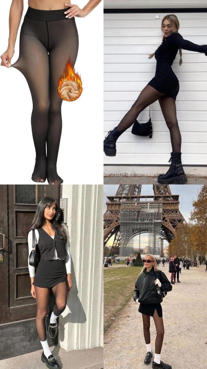 Leggins con terciopelo.